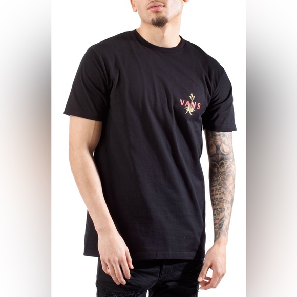 Vans Men's Classic Fit Desert Pack Rattlesnake Black T-shirt Small - Picture 2 of 4